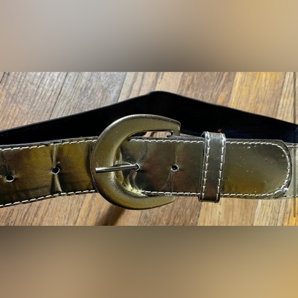 Vintage Prestige Metallic Gold Waist Belt